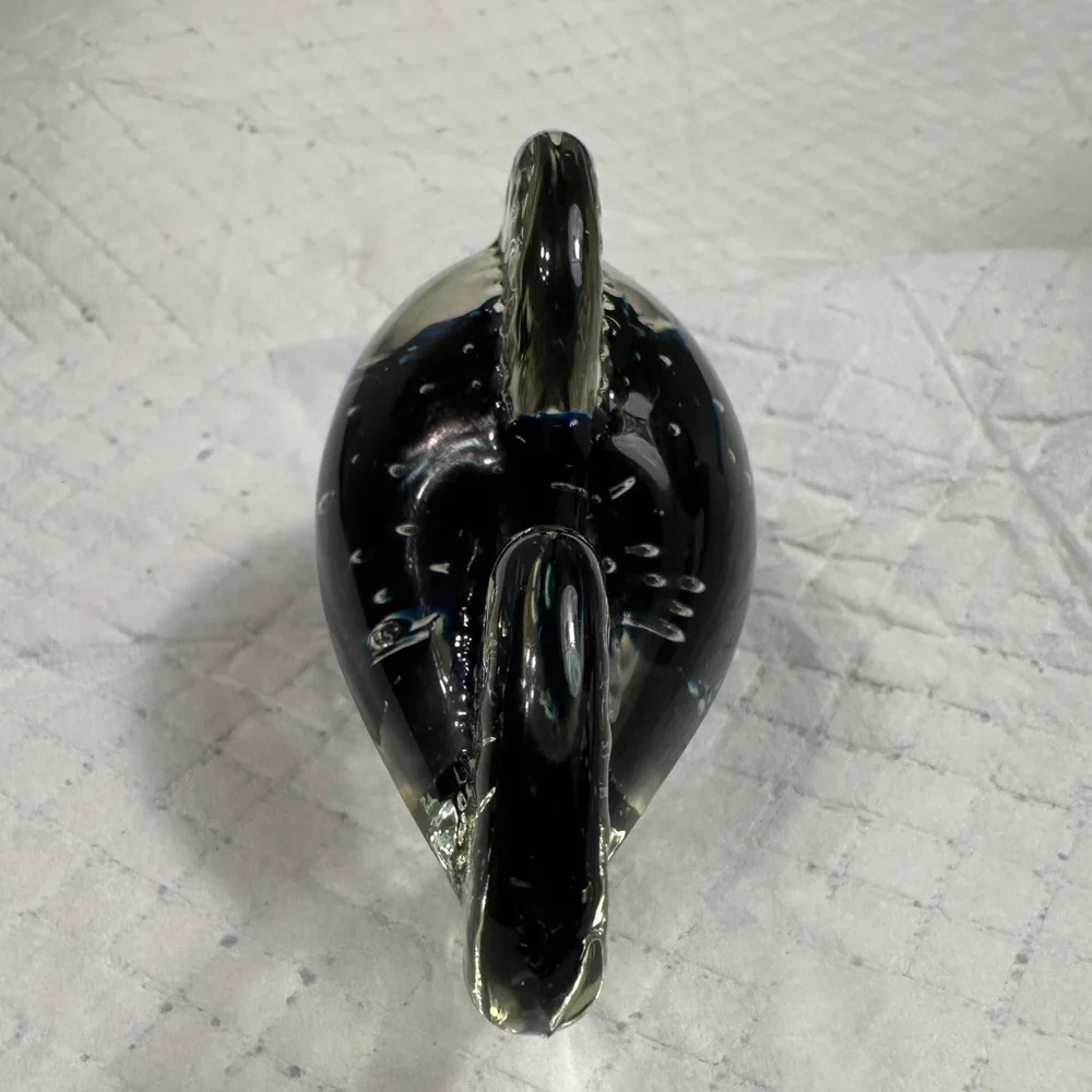 1970's Hand Blown Glass Fish Paperweight Figurine